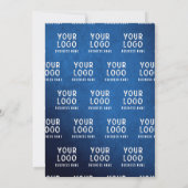 Moderne Einladung zur Ruhestandsfeier | Blauer Far (Rückseite)