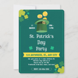 Moderne Einladung zur St. Patrick's Day-Party