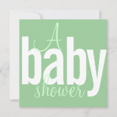 Moderne Einladungen für Babyduschen (Vorderseite)