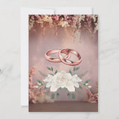 Moderne Einladungen für Hochzeiten (Rückseite)