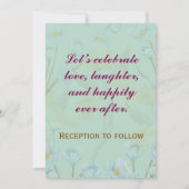 Moderne Einladungen für Hochzeiten (Rückseite)