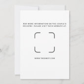 Moderne Einladungen mit grünen und goldenen Dusche (Rückseite)