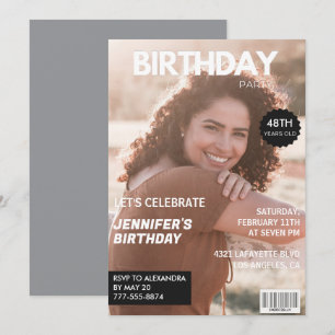 Moderne Einladungen zum 48. Geburtstag Stylish Mag