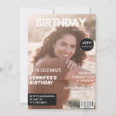 Moderne Einladungen zum 49. Geburtstag Stylish Mag (Vorderseite)