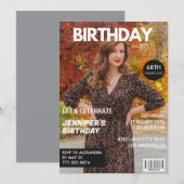 Moderne Einladungen zum 68. Geburtstag Stilvolles  (Vorne/Hinten)