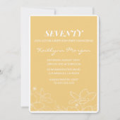 Moderne Einladungen zum 70. Geburtstag (Vorderseite)