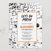 Moderne Einladungen zum 71. Geburtstag Männer Graf (Vorne/Hinten)