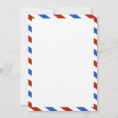 Moderne Einladungen zur Bridal-Dusche von Airmail (Rückseite)