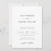 Moderne Einladungs-Vorlage für Hochzeiten mit Foto Einladung (Vorderseite)