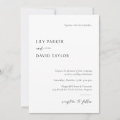 Moderne Einladungs-Vorlage für Hochzeiten mit Foto Einladung (Vorderseite)