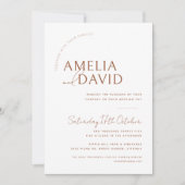 Moderne Einladungs-Vorlage für Hochzeiten mit Foto Einladung (Vorderseite)