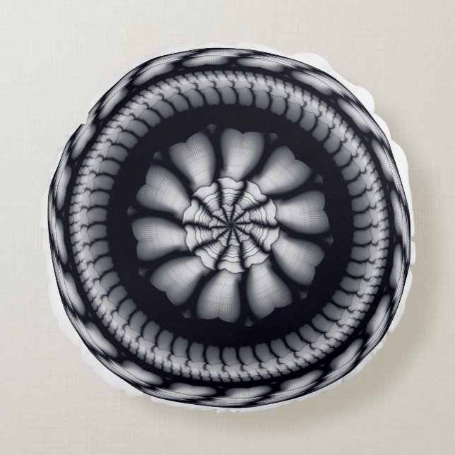 Moderne Einrichtung Rundes Kissen (Vorderseite)