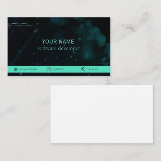 Moderne Einseite Visitenkarte (Vorne/Hinten)