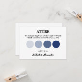 Moderne Eintrittskarte für die Hochzeitskleidung Karte (Vorderseite/Rückseite Beispiel)