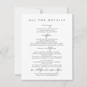 Moderne Eintrittskarten für einfache Hochzeiten Einladung (Vorderseite)