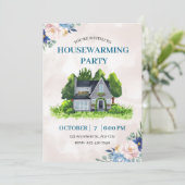 Moderne Einweihungsparty-Einladung Einladung (Stehend Vorderseite)