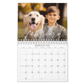 Moderne Einzelbild-Schriftart benutzerdefiniert Kalender (Feb 2027)