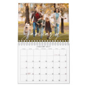 Moderne Einzelbild-Schriftart benutzerdefiniert Kalender (Jan 2027)