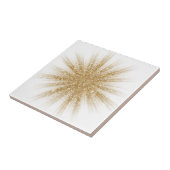 Moderne einzelne goldene Sternenexplosion Fliese (Seite)