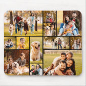 Moderne einzigartige 12-Foto-Collage individuell Mousepad (Vorne)