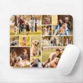 Moderne, einzigartige 12-Foto Collage Mousepad (Mit Mouse)