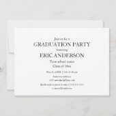 Moderne Einzigartige 4-Foto-Graduierungspartei Einladung (Rückseite)