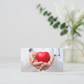 Moderne, einzigartige Ärztin für sauberes Herz Visitenkarte (Stehend Vorderseite)