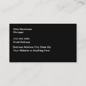 Moderne, einzigartige Baukarten Visitenkarte (Rückseite)