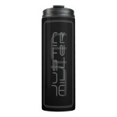 Moderne, einzigartige Bezeichnung & Monogramm | Du Thermosbecher (Vorderseite)