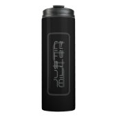 Moderne, einzigartige Bezeichnung & Monogramm | Du Thermosbecher (Vorderseite)