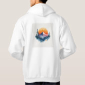 Moderne einzigartige Brandy-Trend Hoodie (Rückseite)
