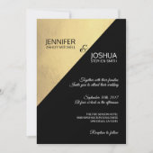 Moderne, einzigartige Elegante Hochzeit mit dem Sc Einladung (Vorderseite)