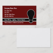 Moderne, einzigartige Elektro-Themenkarten Visitenkarte (Vorne/Hinten)