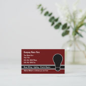 Moderne, einzigartige Elektro-Themenkarten Visitenkarte (Stehend Vorderseite)