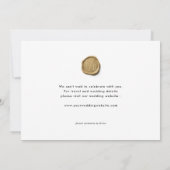 Moderne, einzigartige Foto-Hochzeit Rettete unser Save The Date (Rückseite)