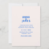 Moderne, einzigartige funky Save the Date Hochzeit Einladung (Vorderseite)