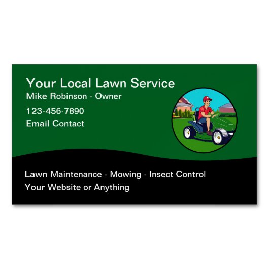 Moderne, einzigartige Magnetkarte für den Laderaum Magnetische Visitenkarte (Vorderseite)