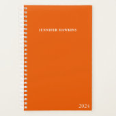 Moderne, einzigartige Orange Business Personal Wee Planer (Vorderseite)