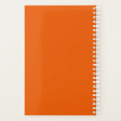 Moderne, einzigartige Orange Business Personal Wee Planer (Rückseite)