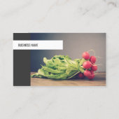 Moderne, einzigartige pflanzliche Koch Ernährung Visitenkarte (Vorderseite)