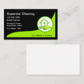 Moderne, einzigartige Reinigungs-Service-Calling C Telefonnummerkarte (Vorne/Hinten)