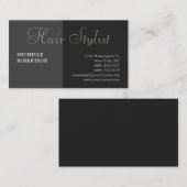 Moderne, einzigartige Rot-Grau-Haar-Stylist Visitenkarte (Vorne/Hinten)