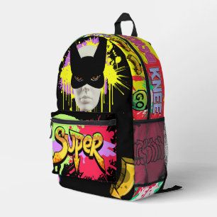 Moderne, einzigartige Sprayfarben, Stadt- und Stra Bedruckter Rucksack