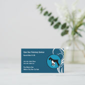 Moderne, einzigartige Veterinary Business Cards Visitenkarte (Stehend Vorderseite)