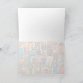 Moderne einzigartige Vintage Tür-Kunst-Fotografie Karte (Innenseite)