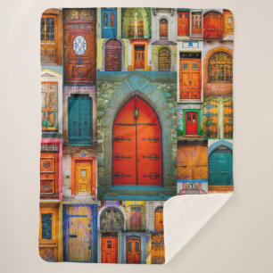 Moderne einzigartige Vintage Tür-Kunst-Fotografie Sherpadecke