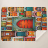 Moderne einzigartige Vintage Tür-Kunst-Fotografie Sherpadecke (Vorderseite (Horizontal))