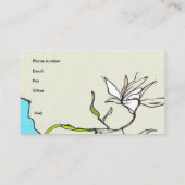 Moderne einzigartige Visitenkarte von Ginette (Rückseite)