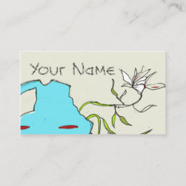 Moderne einzigartige Visitenkarte von Ginette