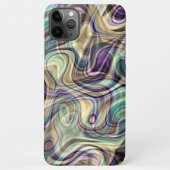 Moderne, einzigartige Wirbel aus Marmor Art Motif iPhone Hülle (Rückseite)